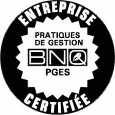 BNQ PGES, entreprise certifiée