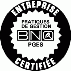 Logo de certification BNQ PGES - Pratiques de gestion des entreprises sylvicoles